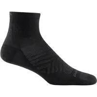 Darn Tough Men's Run Quarter Ultra-Lightweight Running Sock Black Treenisukat XL