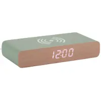 Karlsson Alarm Clock Retro Flat Led Mouse Grey - Green - W3CM