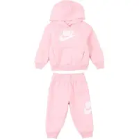 Nike Juoksupuku 'CLUB FLEECE' vaalea pinkki / valkoinen