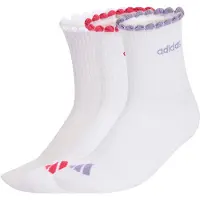Adidas Urheilusukat 'womens quarter 3 Pair Pack' laventeli / pastellinpinkki / kirkaanpunainen / valkoinen