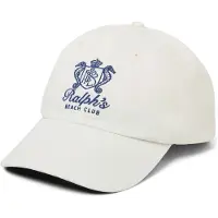 Ralph Lauren Ralph’s Beach Club Twill Ball Cap - White - ONE SIZE