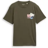 Tom Tailor Paita vaaleansininen / tummanvihreä / pastellinpunainen / offwhite
