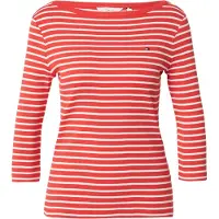 Tommy Hilfiger Paita 'Slim' punainen / valkoinen