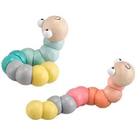 Bigjigs Wooden Worm - Pastel