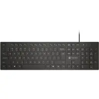 Natec HERRING - keyboard - slim design low profile full size - QWERTY - US - black Input Device - Näppäimistö - Englanti (US) - Musta