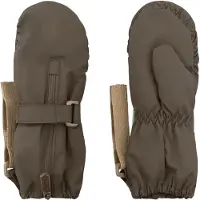 Mini A Ture Matcesar Fleece Lined Mittens - Khaki green - 6-12M
