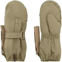 Mini A Ture Matcesar Fleece Lined Mittens - Khaki green - 6-12M