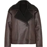 Vila Vikadera L/S Shearling Jacket - Black - 44