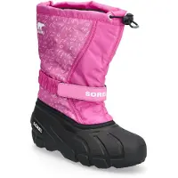 Sorel Youth Flurry Boot Print - Pink - 38