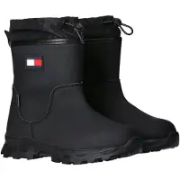 Tommy Hilfiger Booties Faux Leather/Nylon Fabric - Black - 31/20.5CM