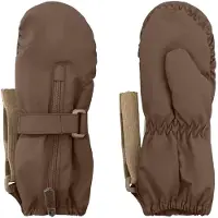 Mini A Ture Matcesar Fleece Lined Mittens - Brown - 0-6M