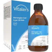Vitaler's Norjalainen tursamaksaöljy lapsille, 1250 mg – 250 ml