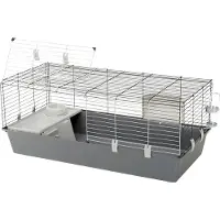 Ferplast Rabbit 120 pieneläinhäkki harmaa: P 118 x L 58,5 x K 51,5 cm