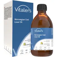 Vitaler's Omega-3 Norjalainen tursamaksaöljy 1250 mg, Sitruuna - 250 ml
