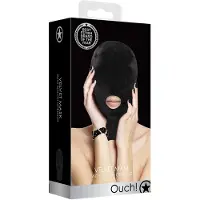 Shots Velvet &amp; Velcro Mask With Mouth Opening