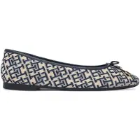 Tommy Hilfiger Th Charm Jacquard Ballerina - Navy - 37