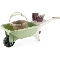 Dantoy Green Garden Wheelbarrow Set -Plastic Wheels - Multi/patterned - 66X 25X 26.5CM