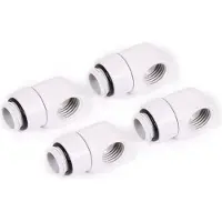 Alphacool Eiszapfen L-connector -adapterisarja, kierrettävä, G1/4, 4 kpl, valkoinen