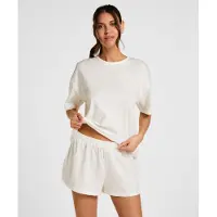 Hunkemoller Pyjamashortsit vaaleanharmaa / valkoinen