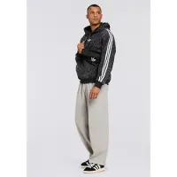 Adidas Originals Housut 'Trefoil Essentials' meleerattu harmaa