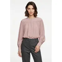 BOSS for woman. 50564732 Bethena pink blouse (34), Casual, Viscose, Long sleeve