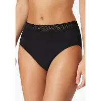 Schiesser Retro Period Panties, 2-Pack, Lace, Black/Dark Blue - Care - Black - XXL