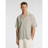 SELECTED MEN Slhrlxkylian Linen Ss Shirt Resort - Green - S