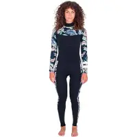 Hurley Plus Printed 4/3 Mm Naisten Pitkähihainen Neopreenipuku Vetoketjulla Rinnassa