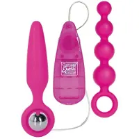 Calexotics Sarja väriseviä anaalitulppia "Booty Vibro Kit"​