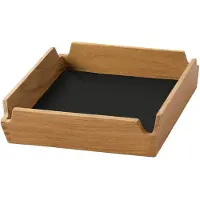 Lind DNA Airy Nupo tarjotin Black ink-teak, mini