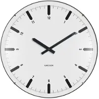 Karlsson Wall Clock Realista Dome White - White - Ø 35 CM