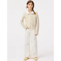 Molo Asta Woven Pants Crisp White 98 cm Valkoinen 98 cm Tytöt