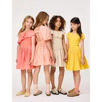 Molo Chloey Short Sleeve Dress Warm Coral 98/104 cm Vaaleanpunainen 98/104 cm Tytöt