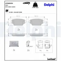 Delphi Jarrupala, levyjarru LP5093EV
