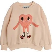 Mini Rodini Heart In Shoes Huppari Pink Pink 92/98 cm Vaaleanpunainen 92/98 cm Tytöt