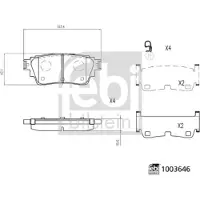 FEBI BILSTEIN Jarrupalasarja (4kpl), levyjarru 1003646