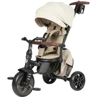 Q-Play Comfo Max Kokoontaitettava Kolmipyörä, Beige