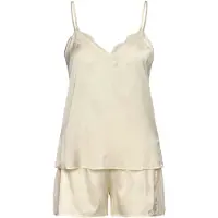 Rosemunde Rhjasmine Silk Blend Woven Nightset - Cream - 40