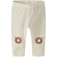 Name it Leggingsit 'NBNJOPLE' vaaleabeige / ruskea / musta / valkoinen
