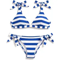 Gisela Bikini sininen / valkoinen