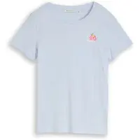 Tom Tailor DENIM Paita vaaleansininen / tummanoranssi / vaalea pinkki / valkoinen