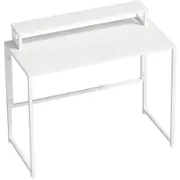 Hobby Hall Taitettava työpöytä 100x48x87,5 cm valkoinen, puu, näytönteline