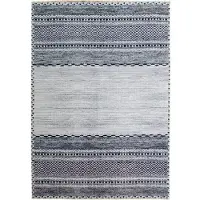 Hobby Hall Puuvillamatto Leo&Alex carpets Pescara 80 x 150 cm harmaa musta.