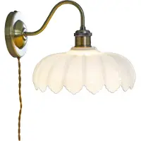 Aneta Lighting Sofia antiikki/valkoinen seinävalaisin
