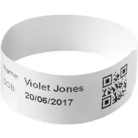 Brother BWE-AB165-IW DIRECT THERMAL WRISTBAND FOR INFANTS (BWEAB165IW)