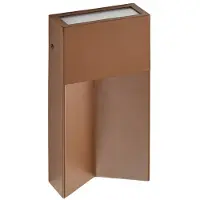 LUCANDE Ulkoseinävalaisin Kaholo , Ruskea/ruoste, Alumiini, Moderni
