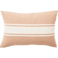 Lexington Embroidery Center Striped Linen/Cott 60X40 Pillow - Beige - 40X60CM