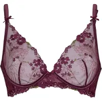 Hunkemoller Peonie Up Ll - Burgundy - 75 D