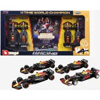 Bburago F1 Red Bull Racing Max Verstappen World Champion Autosetti 1:43 4-pack
