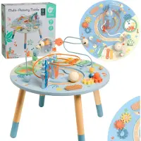 Classic World Wooden Activity Table Underwater World 3-piece.